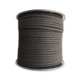 alfa tasarım atölyesi Süet Deri Şerit Ip, 3mm - Siyah Rengi, Tesbih, Bileklik, Kolye Ipi (3 Metre)