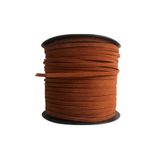 alfa tasarım atölyesi Süet Deri Şerit Ip, 3mm - Taba Rengi, Tesbih, Bileklik, Kolye Ipi (3 Metre)