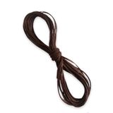 Alfa Tasarım Mumlu Ip (1 MM/3METRE)- Tesbih Ipi,kolye Ve Takı Tasarım Ipi , Koyu Kahve Renk