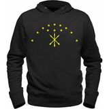 Alfa Tshirt Adige Kafkas Siyah Kapşonlu Erkek Sweatshirt