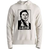 Alfa Tshirt Elon Musk Ekru Erkek Sweatshirt