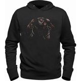 Alfa Tshirt Pudge Meat Hook Siyah Kapşonlu Siyah Erkek Sweatshirt