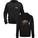 Alfa Tshirt Pulp Fiction Baskılı Ön Arka Baskılı Siyah Erkek Sweatshirt