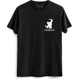 Alfa Tshirt Siyah Arnold Schwarzenegger Resimli Baskılı Erkek Tişört 2XL Bisiklet Yaka
