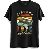 Alfa Tshirt Vintage 1970 Limeted Edition Siyah Erkek T-shirt