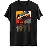 Alfa Tshirt Vintage 1971 Best Of Kısa Kollu Siyah Erkek T-shirt