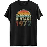 Alfa Tshirt Vintage 1972 Eskitme Siyah Erkek T-shirt