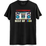 Alfa Tshirt Vintage 1980 Best Of Tape Kısa Kollu Siyah Erkek T-shirt