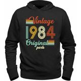 Alfa Tshirt Vintage 1984 Original Parts Siyah Erkek T-shirt