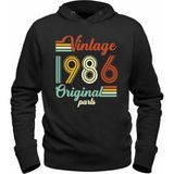 Alfa Tshirt Vintage 1986 Original Parts Siyah Erkek T-shirt