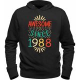 Alfa Tshirt Vintage 1988 Awesome Siyah Erkek T-shirt