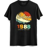 Alfa Tshirt Vintage 1988 Retro Siyah Erkek T-shirt