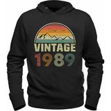 Alfa Tshirt Vintage 1989 Eskitme Siyah Erkek T-shirt