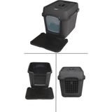 Alfa Xxl 3 Fonksiyonlu Ultra Lüx Kapalı Kedi Tuvaleti ve Kedi , Köpek Taşıma Çantası 67 x 52 x 51 cm - Antrasit