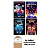 Alfa Yayıncılık Minecraft Roman Serisi 4 Kitap Set / Dağ - Cennet Testleri - Enkaz - Kaza + Okuma Sticker'Ları