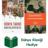 Alfa Yayınları Dünya Tarihi Ansiklopedisi (Ciltli) + Geometri + Dünya Klasiği Hediye - Hayır