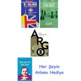 Alfa Yayınları Ideal English Dictionary + Küçükler Şampiyonasından 250 Mat + Asker Argosu Sözlüğü + Her Şeyin Anlamı