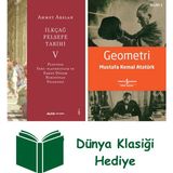 Alfa Yayınları Ilkçağ Felsefe Tarihi 5 + Geometri + Dünya Klasiği Hediye - Hayır