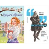 Alfa Yayınları Yeşilin Kızı Anne 4 - Rüzgarlı Kavaklar (Ciltli) + Montaigne - Hayır