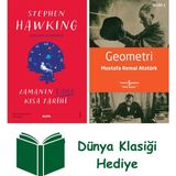Alfa Yayınları Zamanın Daha Kısa Tarihi + Geometri + Dünya Klasiği Hediye - Hayır