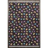 Alfabe Çocuk Modern Geometrik Etnik Eskitme Desenli Boho Makinada Yıkanabilir Hafif Hav Toz Vermez Leke Tutmaz Kaymaz Taban Dijital Makine Baskı Halı Oturma Odası Salon Yolluk Koridor Mutfak Halısı