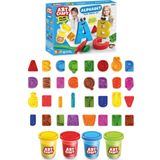 Alfabe Hamur Seti 224 Gr. - Oyun Hamuru Seti - Hamur Setleri - Hamur Kalıpları - Kelime Hamur - Sayı