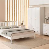 AlfaCountry Mobilya Güney Çocuk Ve Genç Odası Soft Beyaz Karyola