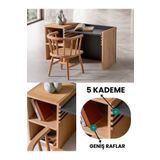 AlfaCountry Mobilya REMY MONTESSORİ YÜKSEKLİK AYARLANABİLİR KADAMELİ ÇALIŞMA MASASI KAYIN MASİF AHŞAP