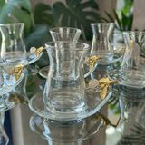 Alfafe Home Özel Seri 6'lı Gümüş Çay Seti , Çay Takımı , Hediyelik , Çeyizlik - 001-Renkli