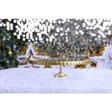 Alfafe Home Paşabahçe Lüx Metal Ayaklı Yaldızlı Kek Pasta Standı Sunumluk - Gold