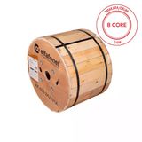 Alfafonet 8 Core Single Loose Tube Fiber Optik Kablo 2 Km Makara