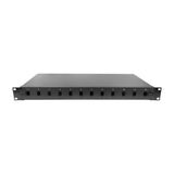 Alfafonet Ecoslide 12 Port Sc-Sx/Lc-Dx 1Ru Rack Tipi Siyah Fiber Optik Patch Panel