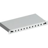 Alfafonet Ecoslide 1ru Fiber Optik Sonlandırma Kutusu,19" 12 Sc Simplex, 12 Lc Duplex, Siyah