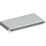 Alfafonet Ecoslide 1ru Fiber Optik Sonlandırma Kutusu,19" 24SC Duplex Yada 24 Lc Quad, Siyah