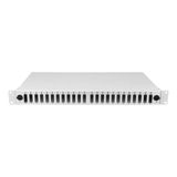 Alfafonet OptiSlide 24 Port SC-DX/LC-QD 1RU Rack Tipi Açık Gri Fiber Optik Patch Panel
