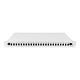 Alfafonet OptiSlide 24 Port SC-SX/LC-DX 1RU Rack Tipi Açık Gri Fiber Optik Patch Panel