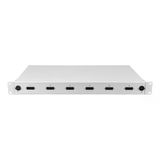 Alfafonet OptiSlide 6 Port SC-DX/LC-QD Yatay 1RU Rack Tipi Açık Gri Fiber Optik Patch Panel