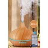 ALFAGİFT 500 ml Uzaktan Kumandalı Uyumlu LED Aroma Difüzör ve Ultrasonik Hava Nemlendirici