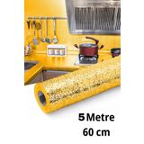 ALFAGİFT 5metrex60cm Kabartma Desenli Kendinden Yapışkanlı Folyo-mutfak, Banyo, Tezgah, Duvar Kâğıdı