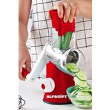 ALFAGİFT Çevirme Kollu Sebze Doğrayıcı Rende Vegetable Slicer Sebze Dilimleyici