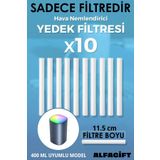 ALFAGİFT Hava Nemlendirici Yedek Filtre 10 Adet – Pamuklu Çubuk 11.5 cm 400 ML Uyumlu Model Buhar Süngeri