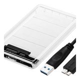 Alfais 4266 2.5 Taşınabilir HDD Kutusu USB 3.0 Bağlantı Arayüzü ile Şeffaf 25 x 12 x 2 cm Boyut