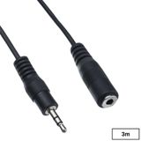 Alfais 4268 3.5 mm 3 mt Dişi Erkek Kulaklık Stereo Uzatma Kablosu