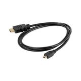 Alfais 4281 Micro-Mikro HDMI Çevirici Dönüştürücü Adaptör Kablosu 1.5 Metre Siyah Renk
