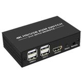 Alfais 4306 Hdmi Kvm Switch 2 Port Usb Type C 2 PC Tek Kasa Klavye ve Mouse Kontrol Çoklayıcı