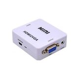 Alfais 4314 HDMI To VGA Çevirici Adaptör Beyaz Renk Monitör ve TV İçin Uyumlu