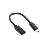 Alfais 4338 Type C USB 3.1 25 cm Uzatma Kablosu