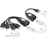 Alfais 4406 50 mt 4 Port Cat RJ45 USB Hub Ek Uzatma Extender