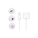 Alfais 4420 Lightning Uyumlu Kulaklık Şarj Çevirici Dönüştürücü Adaptör Aux Kablosu Iphone 7 8 X Xr 11 Plus