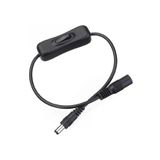 Alfais 4462 5.5x2.1 mm Anahtarlı DC Dişi Erkek Adaptör Güç Power Bağlantı Kablosu